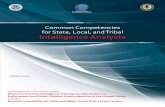 Common Competencies for State, Local, and Tribal ... · PDF fileAbout this Document The Common Competencies for State, Local, and Tribal Intelligence Analysts identifies common analytic