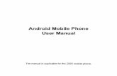 Android Mobile Phone User Manual - Bell · PDF fileAndroid Mobile Phone User Manual The manual is applicable for the Z850 mobile phone. Contents ... Settings.....22 Airplane mode ...