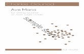Ave Maria -   · PDF filefor String Quartet arr. Xavier Pagès i Corella Charles Gounod Full Score sample score.   INFLUX SHEET MUSIC I.S.M.N.: 979-0-801269-22-5