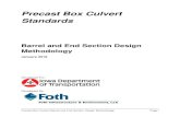 Precast Box Culvert Standards - Iowa Department of nbsp;·  · 2017-12-29Precast Box Culvert Barrel and End Section Design Methodology Page i Precast Box Culvert Standards Barrel