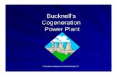 Bucknell’s Cogeneration Power · PDF fileBucknell’s Cogeneration Power Plant ... power plant from a coal burning facility to a gas/oil ... – Emergency Diesel Generator to provide