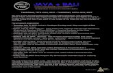 Field Trip to Bali - SquarespaceTrip+Indonesia.pdf · Field Trip Java + Bali ... Estate Coffee Plantation. Stay overnight at Estate Guest House. ... The cost of the trip is 1500 euros