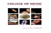 COLLEGE OF  · PDF fileThe College of Music is proud to support the arts in Tallahassee, and offers ... KRZYSZTOF PENDERECKI | MARILYN HORNE PHILHARMONIC QUINTET OF