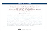 International Standards on Ethnic Profiling: Decisions · PDF fileCASE DIGESTS International Standards on Ethnic Profiling: Decisions and Comments from the UN System ... territory