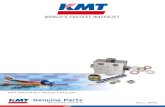 KMT WATERJET PARTS CATALOG FALL 2016 Waterjet Parts... · at 3,800 bar all the way to today’s industry-leading KMT PRO pumps cutting at 6,200 bar. ... Nozzle Nuts 50 ... catalogue
