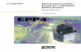 Electropneumatic pressure regulator EPP4 · PDF fileDescription of operation The EPP4 Series is a family of electrically remote-controlled pneumatic pressure regulators with closed