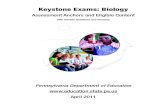 Keystone Exams: Biologystatic.pdesas.org/content/documents/Biology_AAEC... · by module, then by Assessment ... Pennsylvania Department of Education—Assessment Anchors and Eligible