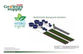 HydroCycle Aquaponic Systems - FarmTek · PDF file2 093016 Important Information USING THIS MANUAL The commercial aquaponic system is a large system with many parts. This manual is