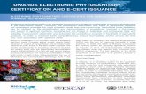 TOWARDS ELECTRONIC PHYTOSANITARY CERTIFICATION AND · PDF filebrief no. 19 − 1 towards electronic phytosanitary certification and e-cert issuance brief no. 19, march 2017 electronic