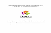SHRI VISHNU ENGINEERING COLLEGE FOR …ITIIBTechIISemLecCOA.pdf · SHRI VISHNU ENGINEERING COLLEGE FOR WOMEN::BHIMAVARAM DEPARTMENT OF INFORMATION TECHNOLOGY Computer Organization