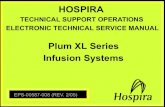 HOSPIRA Infusion Systems Plum XL Series - Med One · PDF fileFor use with the following list numbers: Technical Service Manual Plum XL 11555-04, 12570-04 LifeCare XL 11555-09, 11555-13,