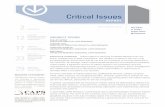 Critical Issues - Procurement · PDF fileThough each of the four case studies offered different methods for controlling indirect spend, they were complementary. The four cases can