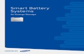 Smart Battery Systems - Samsung SDI Official Sitesamsungsdi.com/upload/ess_brochure/SamsungSDI_ESS_EN.pdf · Smart Battery Systems ... UPS battery Telecom battery Electronic Materials