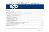 HP UPS Best Practices-11052009 - Kesintisiz · PDF fileBattery Replacement ... To facilitate the sizing of a UPS HP has provided a sizing tool that can be accessed at: www,upssizer.com