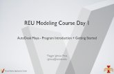 REU Modeling Course Day 1 - Iowa State University · PDF fileREU Modeling Course Day 1 ... -3DS Max -Blender -Rhinoceros 3D DPD Other Free-Form. ... ๏ Used more frequent than NURBS