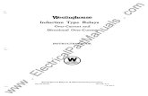 Induction Over-Current and Directional Over- · PDF fileIf" · Westinghouse Induction Type Relays Over-Current and Directional Over-Current Type CO Over-Current Relay Type CO (Low-Energy)