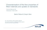 Characterisation of the flow properties of filled ...resource.npl.co.uk/materials/polyproc/iag/march2008/flow... · filled materials and update on standards ... in support of ISO