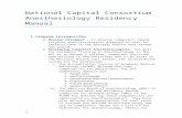 National Capital Consortium - Uniformed Services Web viewNational Capital Consortium. Anesthesiology Residency Manual. Program Introduction. Mission Statement ... All services maintain
