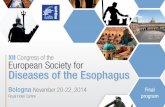 XII Congress of the European Society for Diseases of the ... 2014/Programma definitivo... · Diseases of the Esophagus European Society for Diseases of the ... XII Congress of the