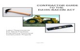 CONTRACTOR GUIDE TO THE DAVIS-BACON · PDF filecontractor guide to the davis-bacon act navfac ... labor standards disputes, administrative reviews, withholding and disposition of withheld