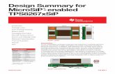 Design Summary for MicroSiP-enabled TPS8267xSiP - TI · PDF file 1Q 2011 Design Summary for MicroSiP™-enabled TPS8267xSiP Introduction Package Label 8-pin Package Drawing Board Layout