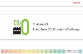 Challenge3 Plant Zero CO2 Emission · PDF filetraining by instructors . Toyota challenges the use of renewable energy and hydrogen energy Renewable energy use Hydrogen energy use Direct