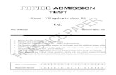 FIITJEE ADMISSION - Entrance Examentrance-exam.net/forum/attachments/schooling/147005d1389454881... · FIITJEE Ltd. FIITJEE House, 29-A, Kalu Sarai, Sarvapriya Vihar, New Delhi -1100