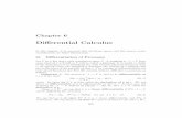 Diﬀerential Calculus - Carnegie Mellon Universitywn0g/2ch6a.pdf · Chapter 6 Diﬀerential Calculus In this chapter, it is assumed that all linear spaces and ﬂat spaces under