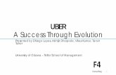 UBER A Success Through Evolution - · PDF fileUBER A Success Through Evolution Presented by Dhiego Lopes, Abhijit Dhoipode, Vikas Kumar, Tanvir Taher University of Ottawa – Telfer