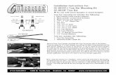 Tow Bar Instruction Sheet - Jeep Parts - · PDF fileInstallation Instructions For: CE-9033TJ Tow Bar Mounting Kit CE-9033F Tow Bar For use with Currie bumpers or stock bumpers. Tow