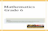 Mathematics Grade 6 - Marylandmdk12.msde.maryland.gov/share/frameworks/CCSC_Math_gr6.pdf · Mathematics Grade 6 2011 . ... In middle grades, a student might apply proportional reasoning