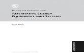 Alternative Energy Equipment and Systems Marking and ... · PDF fileALTERNATIVE ENERGY EQUIPMENT AND SYSTEMS Alternative energy is either distributed or localized generation. ... Alternative