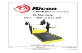 S-Series - Ricon: Innovation in · PDF file1 - 1 ® DECEMBER 2015 INTRODUCTION 32DSST04.D.5 S-SERIES PUBLIC USE SERVICE MANUAL I. S-SERIES® PUBLIC INTRODUCTION he RICON S-Series®