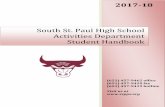 Student Activities Handbook - South St. Paul Public Schools · PDF fileSouth St. Paul High School Activities Department Student Handbook ... Jazz Ensemble is open to students in grades
