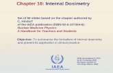 Chapter 18: Internal Dosimetry - Human Health Campus · PDF fileIAEA . 18.1. The Medical Internal Radiation Dose formalism . 18.2. Internal dosimetry in clinical practice . CHAPTER