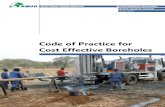 Code of Practice for Cost Effective Boreholes - Home | UNICEF · PDF fileCode of Practice for Cost Effective Boreholes ... tion of and adherence to minimum standards. The Code of Practice