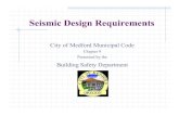 Seismic Design Requirements - ci. · PDF fileSeismic Design Requirements SEISMIC HAZARDS SHALL BE MITIGATED IN CONJUCTION WITH BUILDING ALTERATIONS ... URM BLDG. Unreinforced Masonry