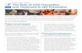CDC Fact Sheet The Role of STD Prevention and Treatment in ... · PDF fileCDC Fact Sheet The Role of STD Prevention and Treatment in HIV Prevention . Testing and treatment of sexually