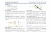 Power Log Periodic Antenna - Com-Power Corporation · PDF fileDescription The ALP-100 is a broadband, linearly polarized Log Periodic Dipole Array (LPDA) Antenna, operating over the