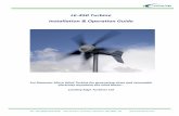 LE-450 Turbine Installation & Operation Guide · PDF fileLE-450 Turbine Installation & Operation Guide ... Turbine Operation ... 8 mm spanner or ratchet