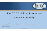 The TOC Thinking Processes Basics Workshop - c.ymcdn.com/sites/ · PDF fileThe TOC Thinking Processes Basics Workshop ... but not every change is an improvement. ... Goldratt, 1994.
