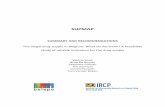 EN summary and recommendations Adrian - · PDF fileSUMMARY AND RECOMMENDATIONS The illegal drug supply in Belgium: What do we know? A feasibility study of reliable indicators for the