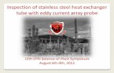 Inspection of stainless steel heat exchanger tube with ... · PDF file12th EPRI Balance-of-Plant Symposium August 6th-8th, 2012 Inspection of stainless steel heat exchanger tube with