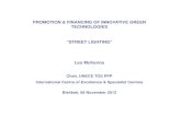 PROMOTION & FINANCING OF INNOVATIVE GREEN TECHNOLOGIES ... · PDF filePROMOTION & FINANCING OF INNOVATIVE GREEN TECHNOLOGIES ... Institute of Lighting Professionals (ILP) Technical