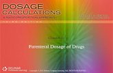 Parenteral Dosage of Drugs 11.pdf · Parenteral Dosage of Drugs. Copyright © 2011 Delmar, Cengage Learning. ALL RIGHTS RESERVED. Parenteral •Route of administration other than