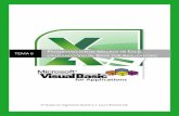 TEMA 6 Programación de Macros de Excel utilizando VBA 6... · Una macro es un conjunto de comandos que se almacenan en Excel de manera ... Esto abre el Editor de Visual Basic: Podemos