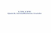 LTE CPE - fccid.io · PDF fileMounting the ODU: Mount LTE Outdoor CPE on a 1”-4” pole using the supplied kit, or the optional tilt accessory. ... Italiano [Italian] Con la presente
