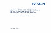 Review into the quality of care and treatment provided by ... · PDF fileReview into the quality of care and treatment provided by 14 hospital trusts in England: overview report Professor