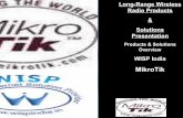 Long-Range Wireless Radio Products Solutions Presentationmum.mikrotik.com/presentations/IN08/wisp-india.pdf · Long-Range Wireless Radio Products & Solutions Presentation Products