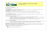 EXPLORING ECOSYSTEMS - · PDF fileExploring Ecosystems/ Hall of Mammals Activity Sheet will be ... ecosystem are dependent on one another and on non-living components of the environment
